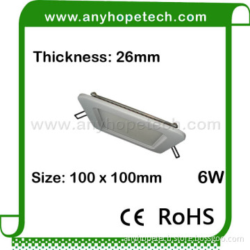 Most bright thickness 26mm indoor 6W led sensor ceiling light